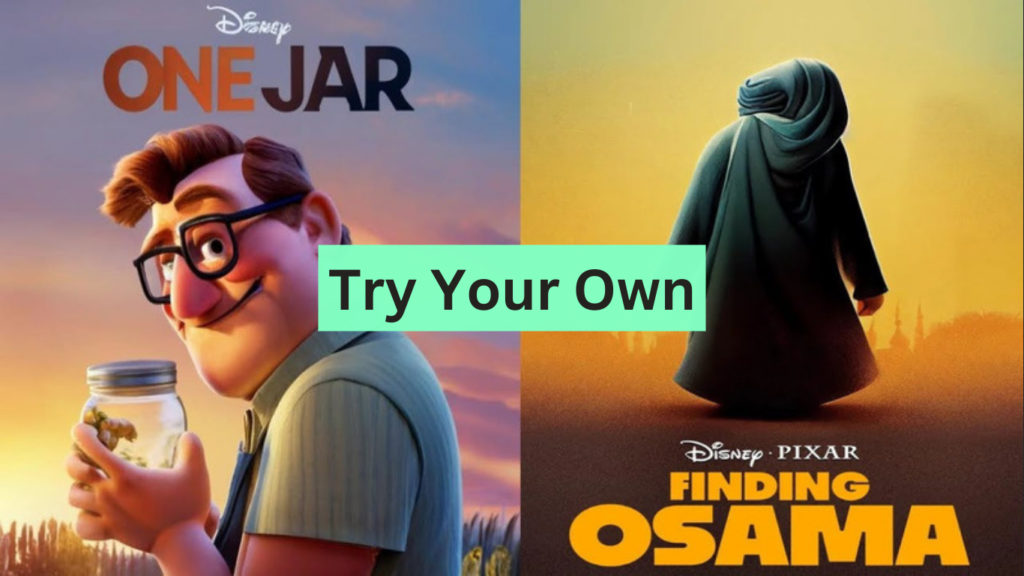 Make AI Generated Disney Pixar Movie Posters for Free