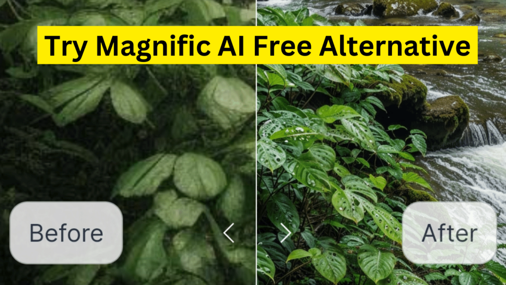 Try Magnific AI Free Alternatives