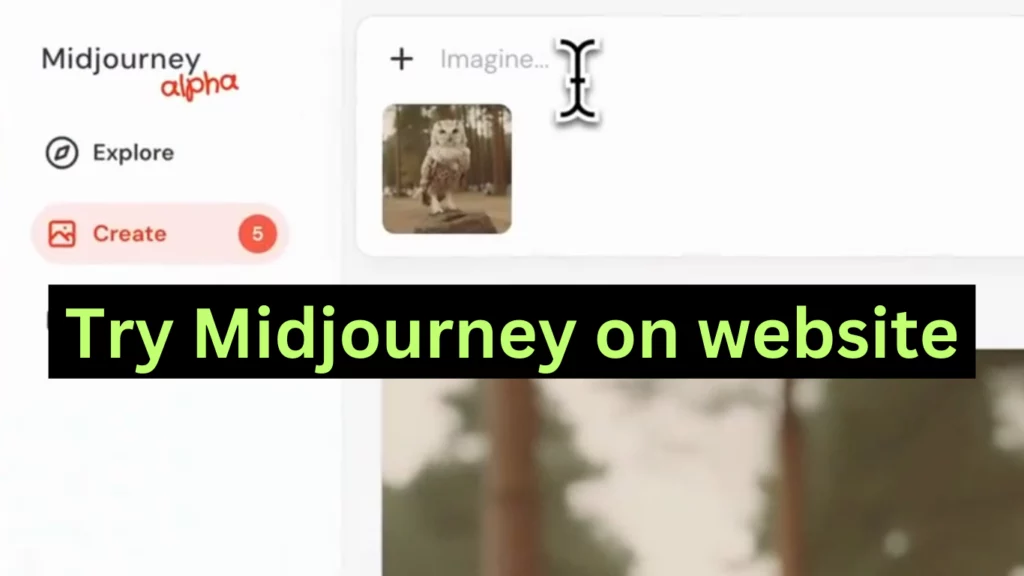 Midjourney on website